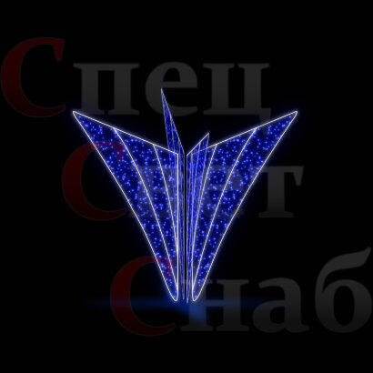 Светодиодная стела "Факел" 2,1 м Синяя