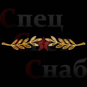 Украшение уличное перетяжка к 9 мая "Лавровый венок" с красной звездой